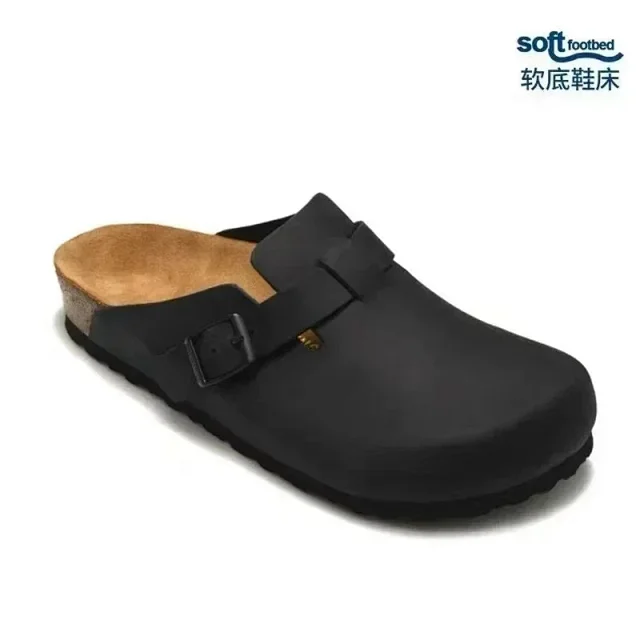 Birkenstock Slippers Boston fleece-lined buckle clogs product detail image 13