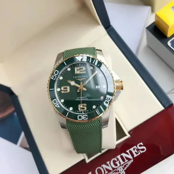 Longines Hydroconquest Green Dial Automatic Watch - 1