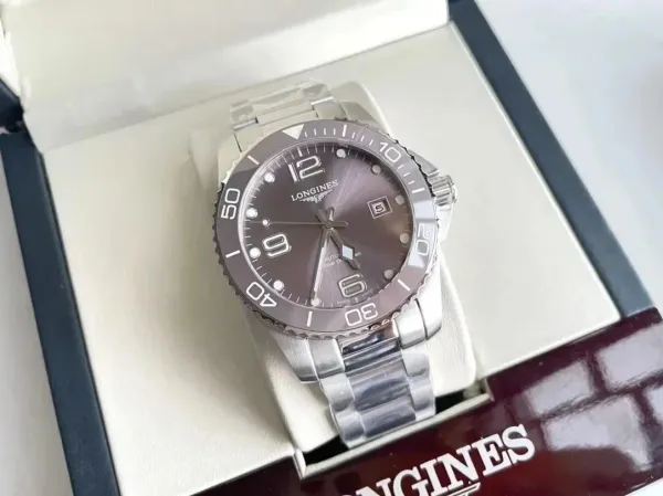 Longines Hydroconquest Gray Dial Stainless Steel Mechanical Watch - 1