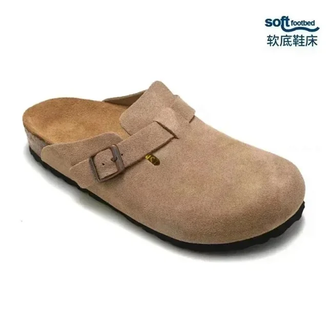 Birkenstock Slippers Boston fleece-lined buckle clogs product detail image 11