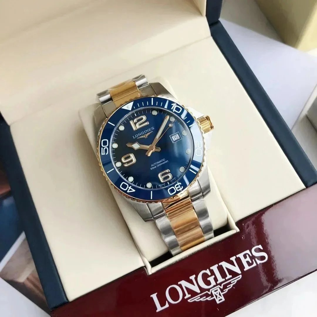Longines Hydroconquest Two-Tone Blue Dial Mechanical Watch - 1