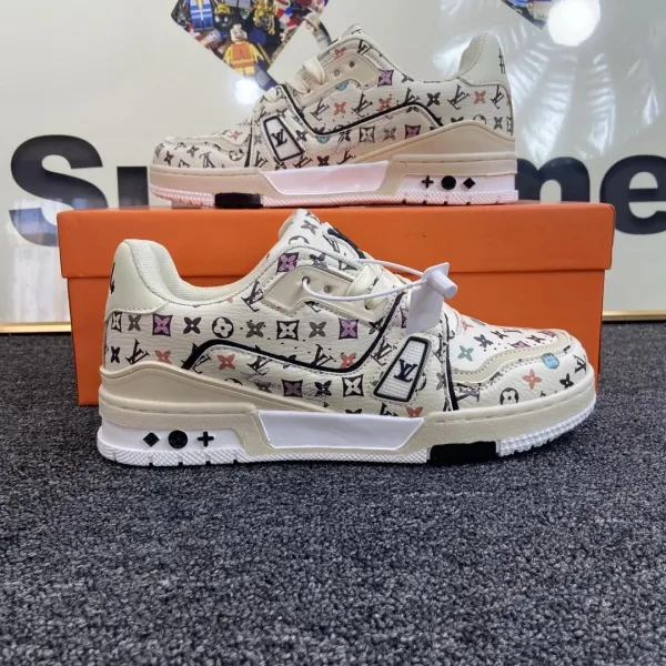 Louis Vuitton Trainer Multicolor Monogram Sneakers - 1