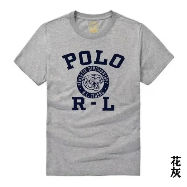 Polo Ralph Lauren Athletic Division Tiger Graphic T-Shirt Gray - 1