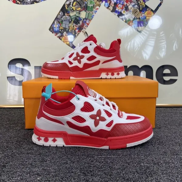 Louis Vuitton Archlight Red and White Sneakers - 1