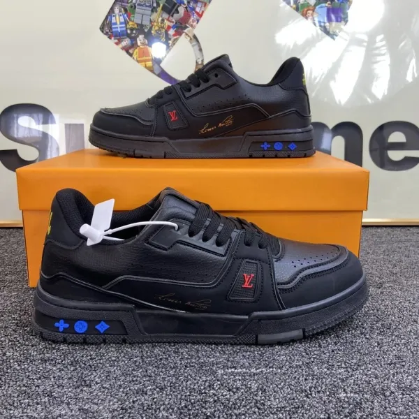 Louis Vuitton Trainer Black Sneakers - 1