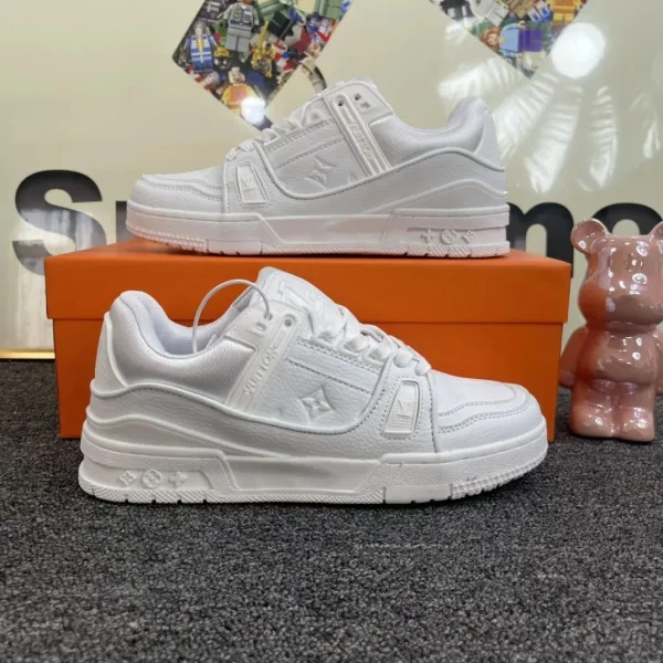 Louis Vuitton Trainer White Sneakers - 1