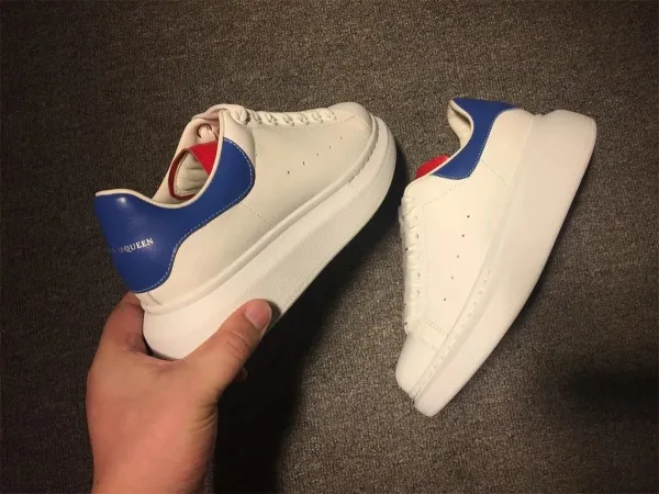 Alexander McQueen Oversized Sneakers White Blue Red Chunky Sneakers - 1