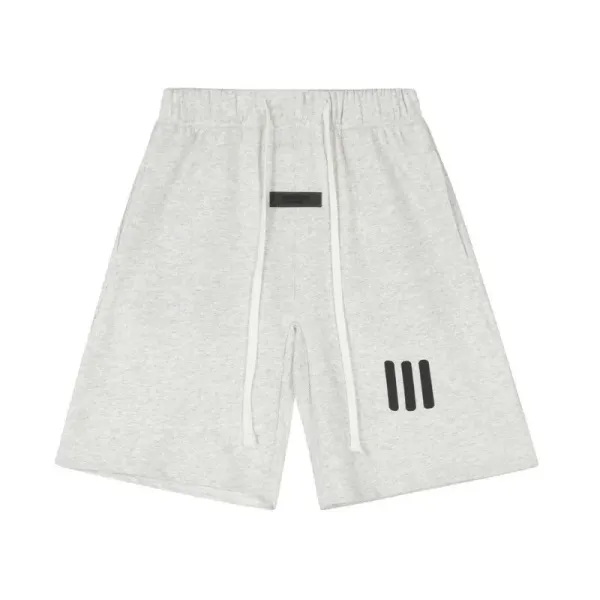 Fear of God Essentials Three-Stripe Shorts Gray - 1