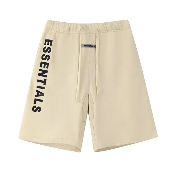 Fear of God Essentials Logo Shorts Beige Shorts - 1