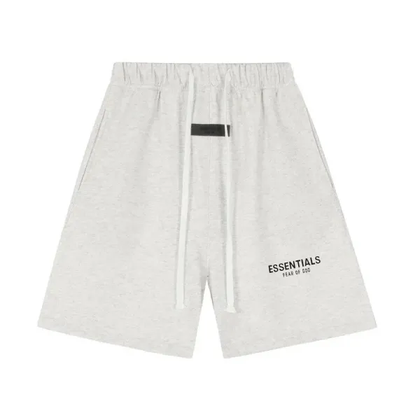 Fear of God Essentials Heather Gray Sweat Shorts - 1