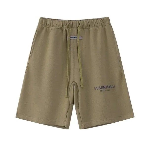 Fear of God Essentials Relaxed Fit Sweatshorts Olive Green Shorts - 1