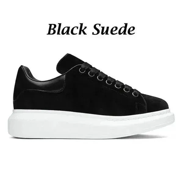 Alexander McQueen Oversized Sneaker Black Suede Sneakers - 1