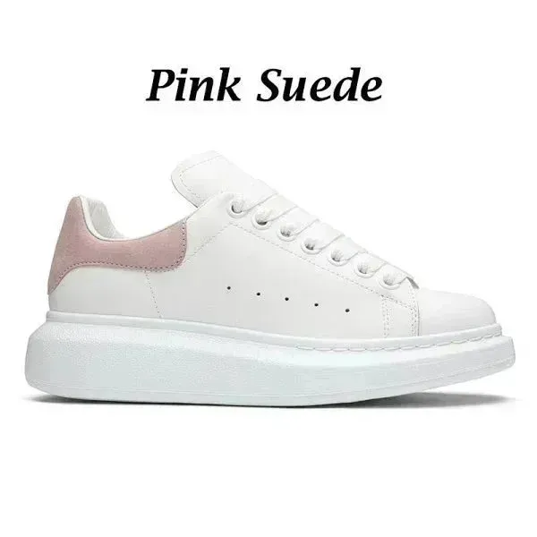 Alexander McQueen Oversized Sneaker Pink Suede White - 1