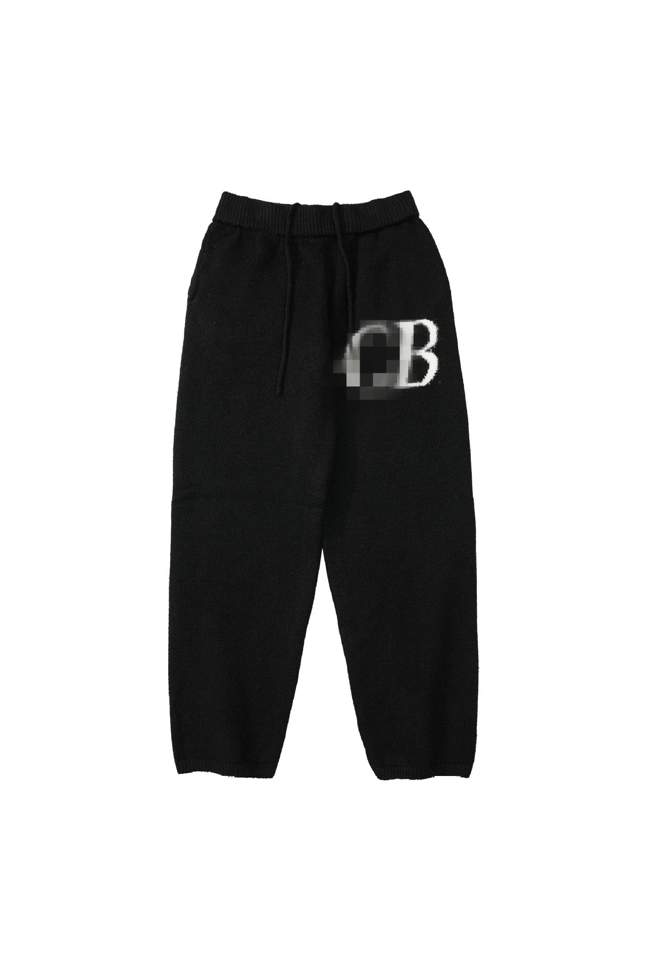Black knit pants