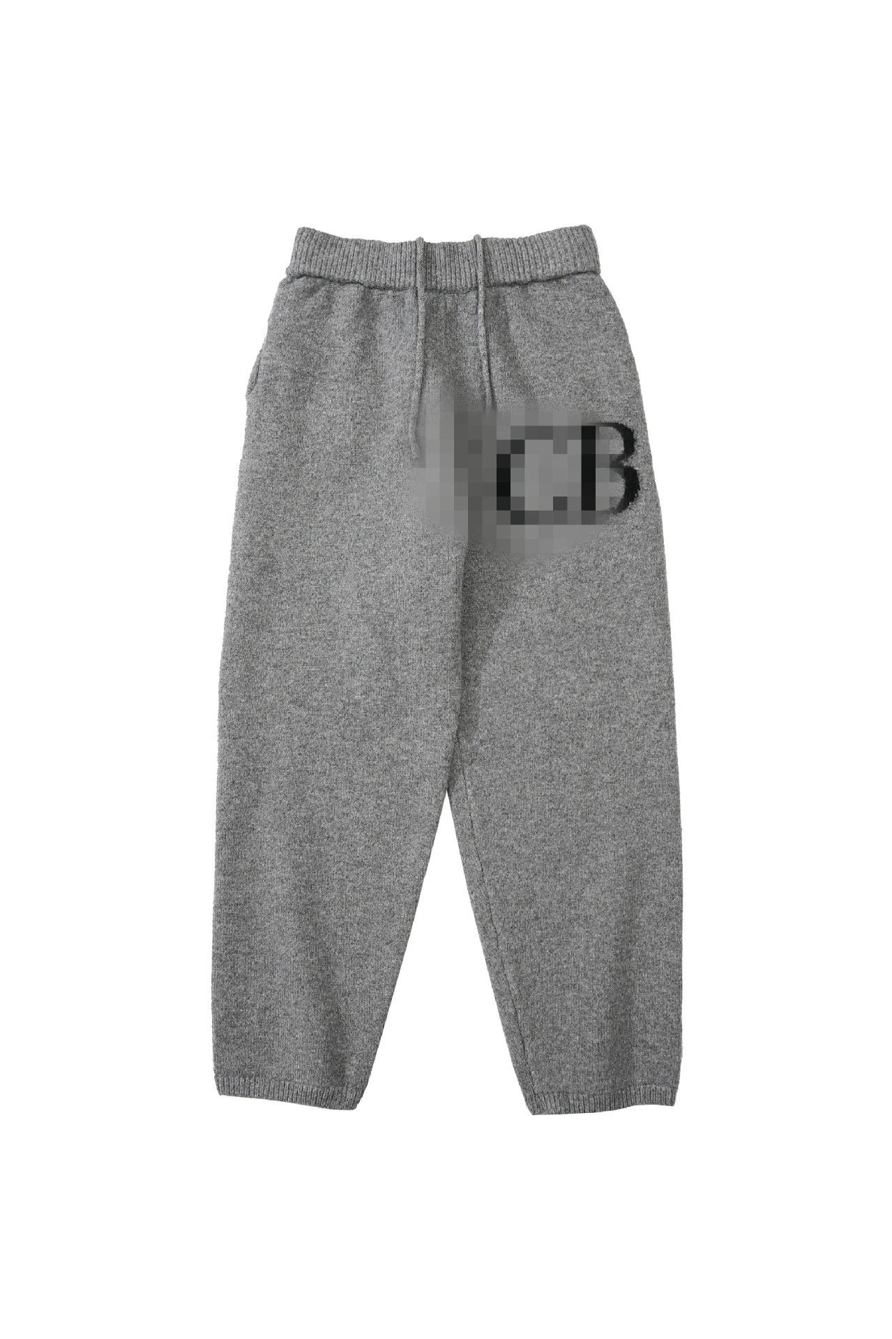 Grey knit pants
