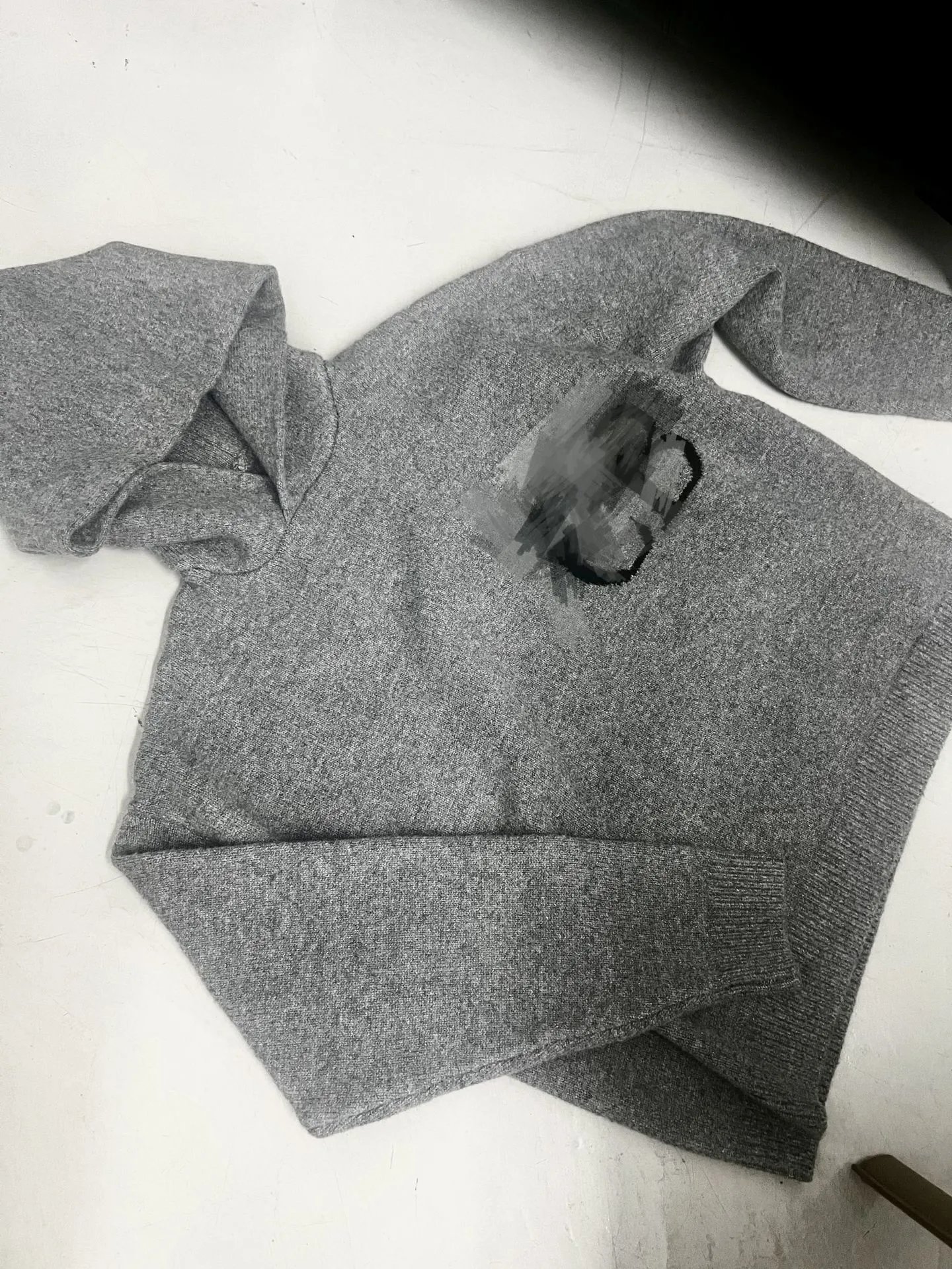 Grey with hood