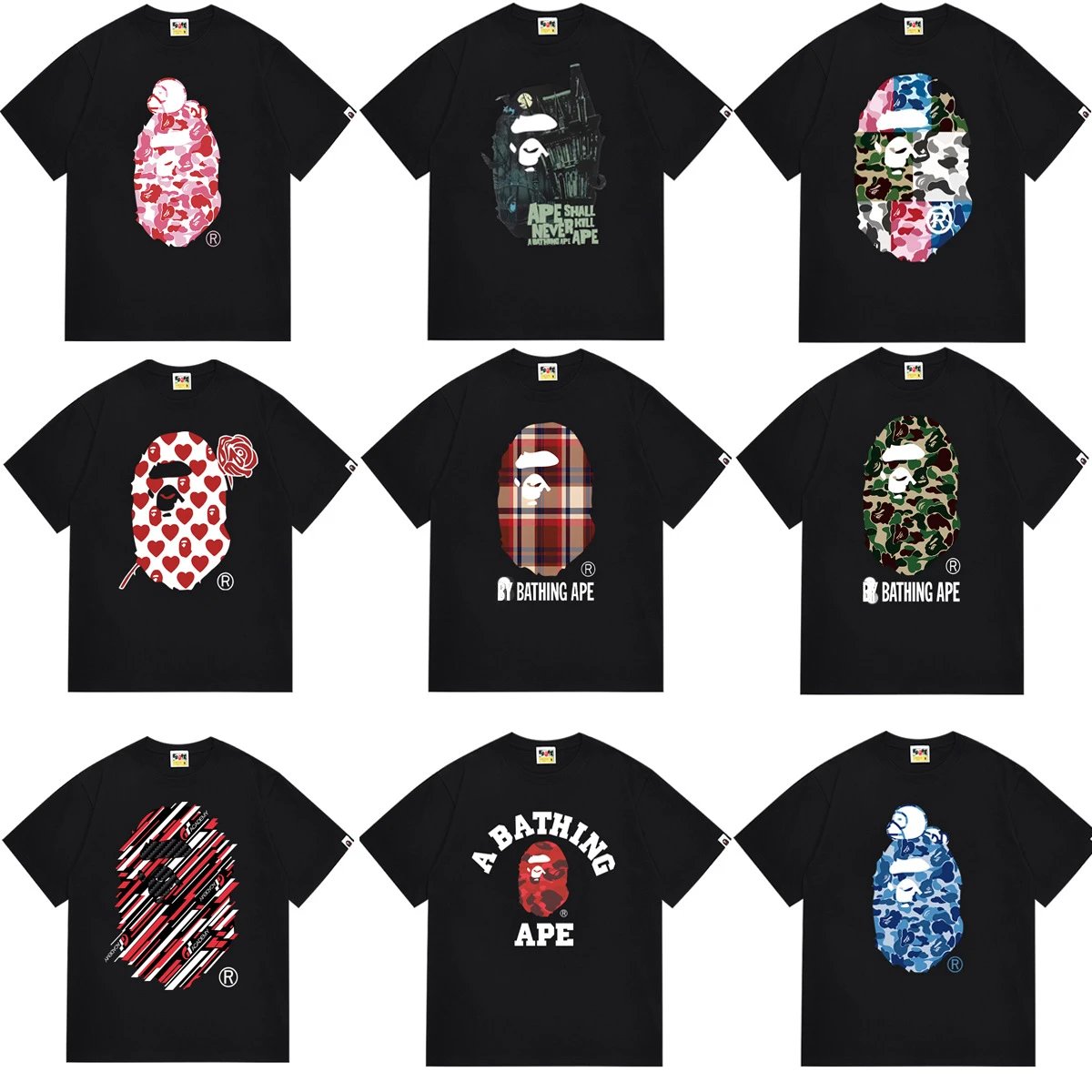 Cross-Border Wholesale, Stable Long-Term Supply, 100% Cotton Double-Knit 240g Casual Short-Sleeve T-Shirt for Men and Women