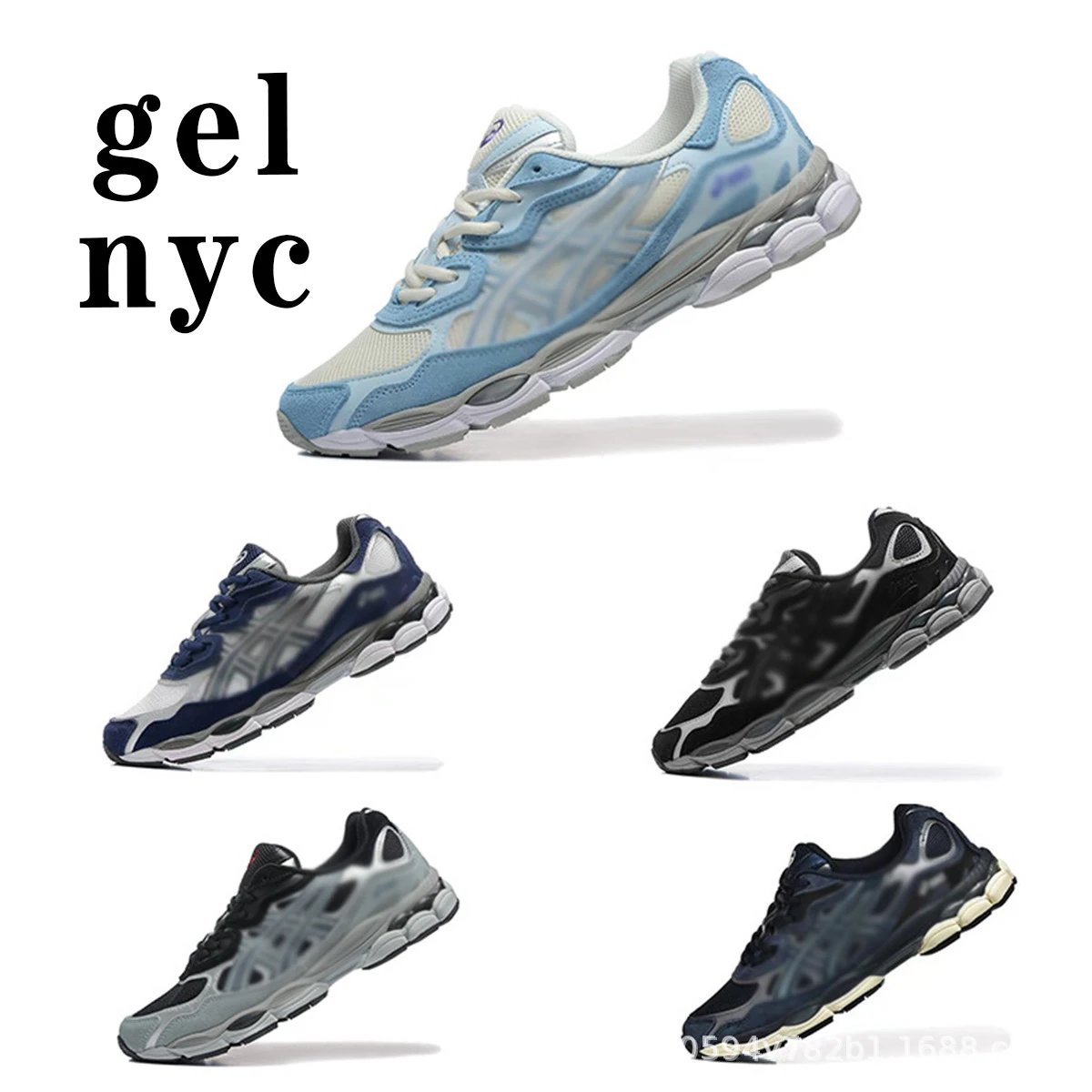 Putian cross-border Arthur gel nyc running shoes for men and women, non slip mesh breathable running shoes
