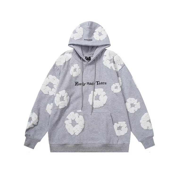 Ready made Tears Floral Print Hoodie [4 styles]