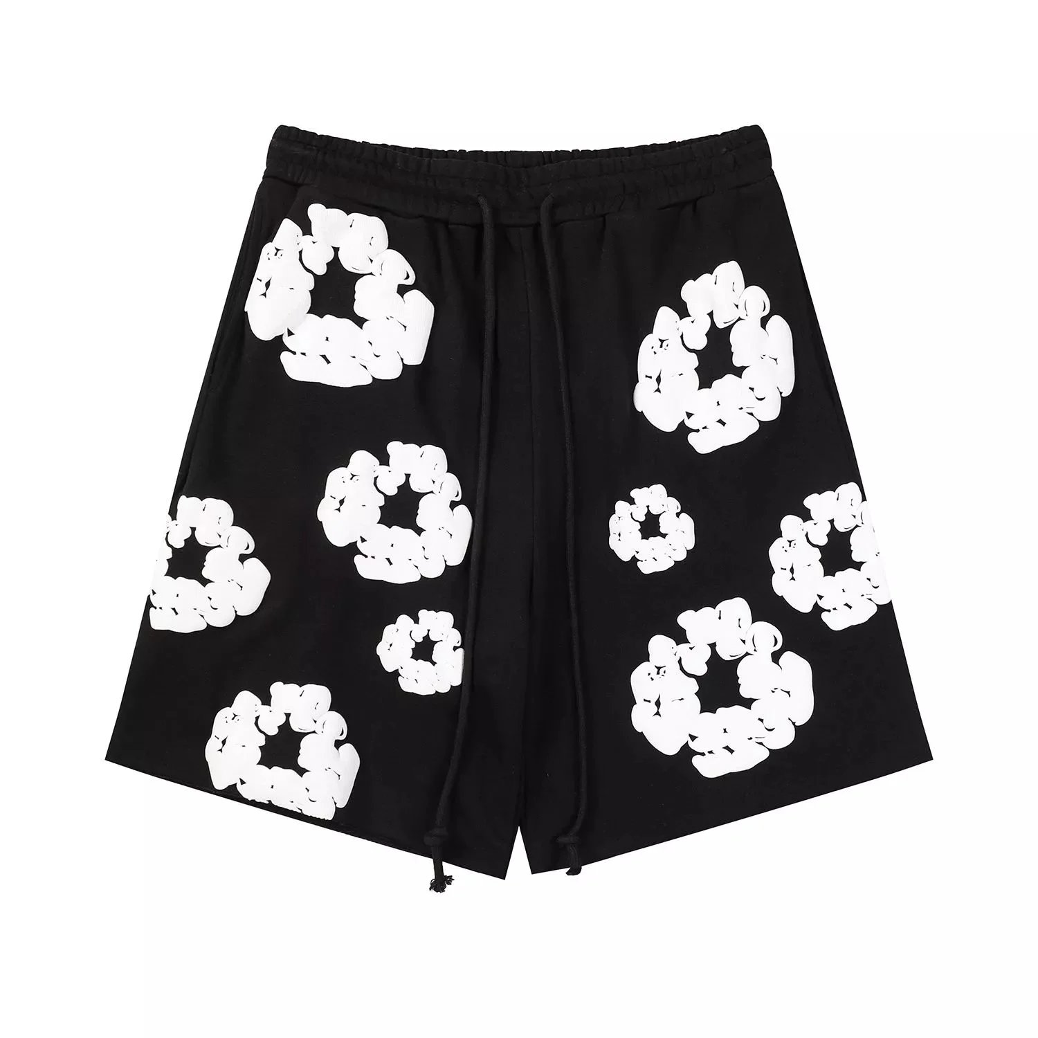 black shorts