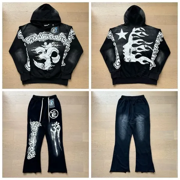 Reebok x No Guts No Glory Distressed Black Sweatpants - 37