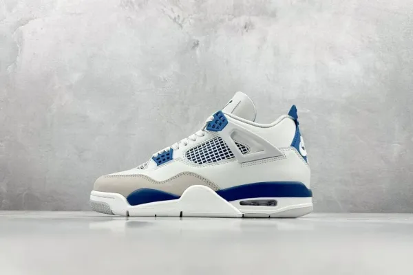 Air Jordan 4 Retro White Royal Blue Sneakers - 1