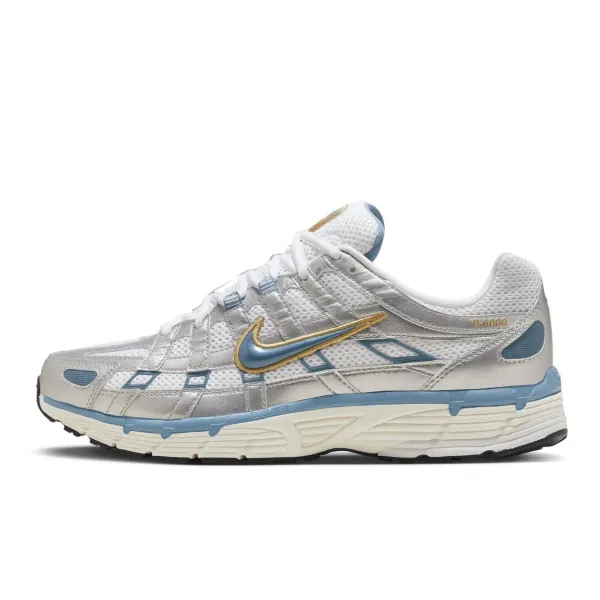 Nike P-6000 Silver and Blue Running Shoes - 1