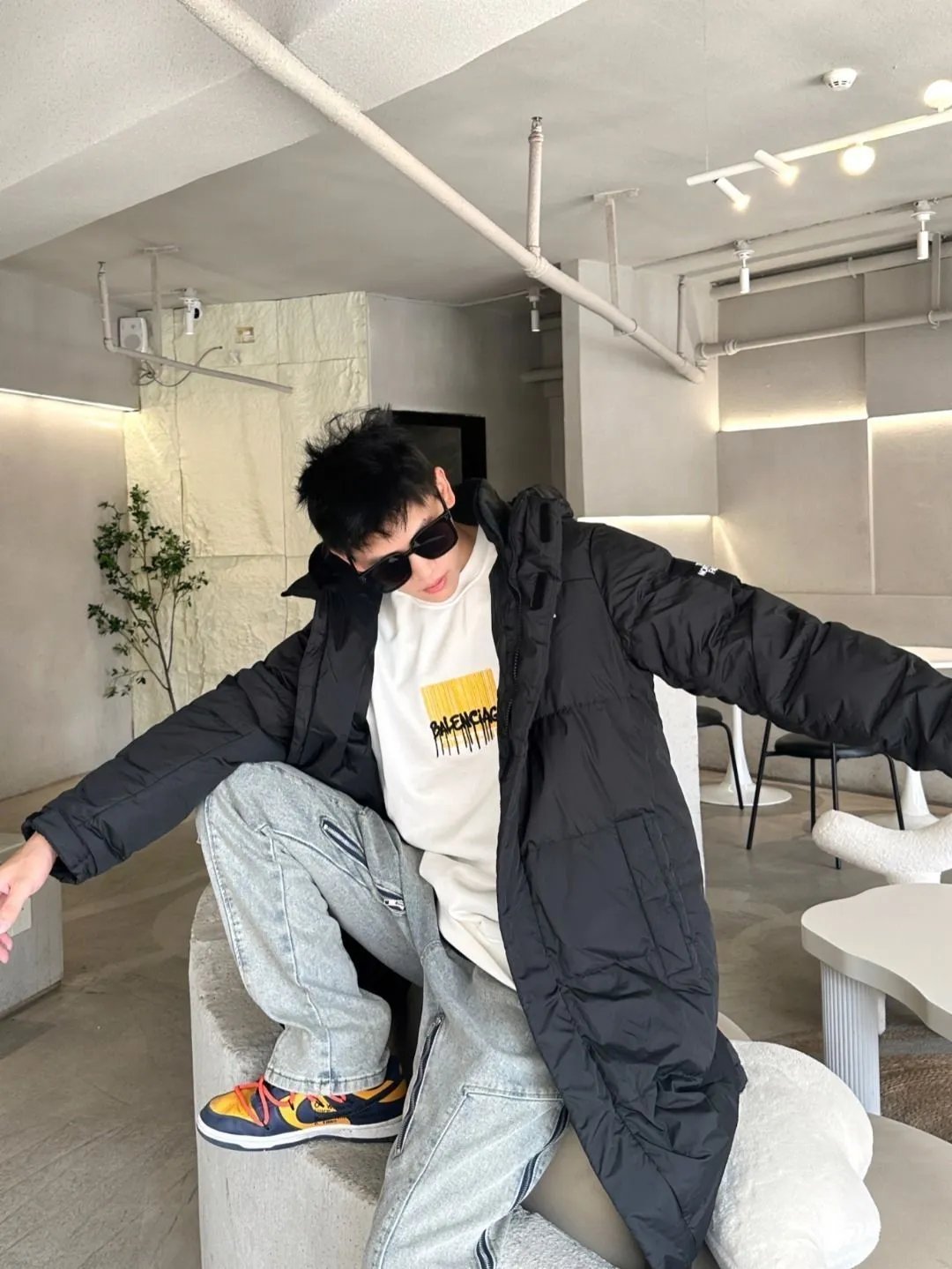 The North Face Knee-Length Down Jacket photo 8