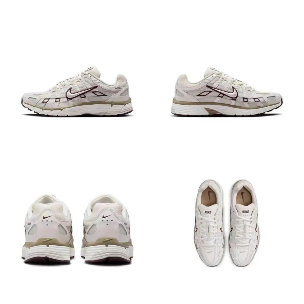 Nike P-6000 Black/White Sneakers - 6