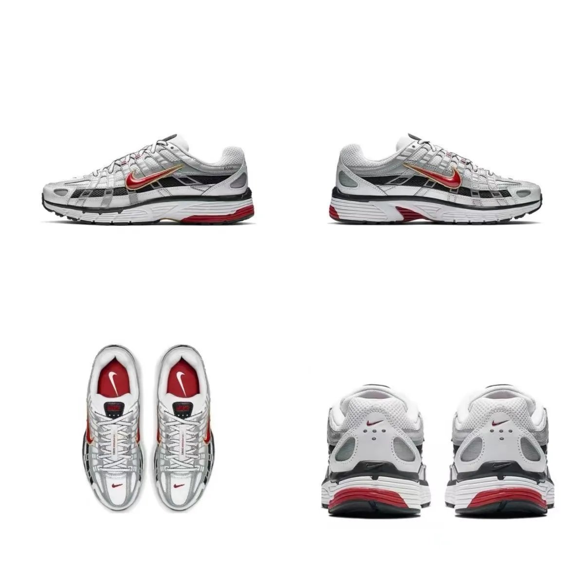 Nike P-6000 Black/White Sneakers - 10