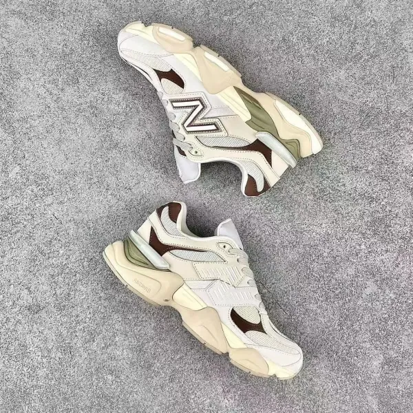 New Balance 9060 Beige Green Chunky Sneakers - 31