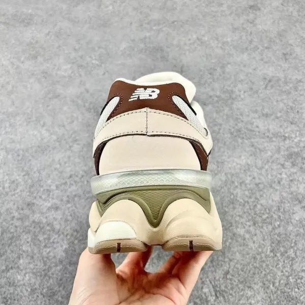 New Balance 9060 Beige Green Chunky Sneakers - 27