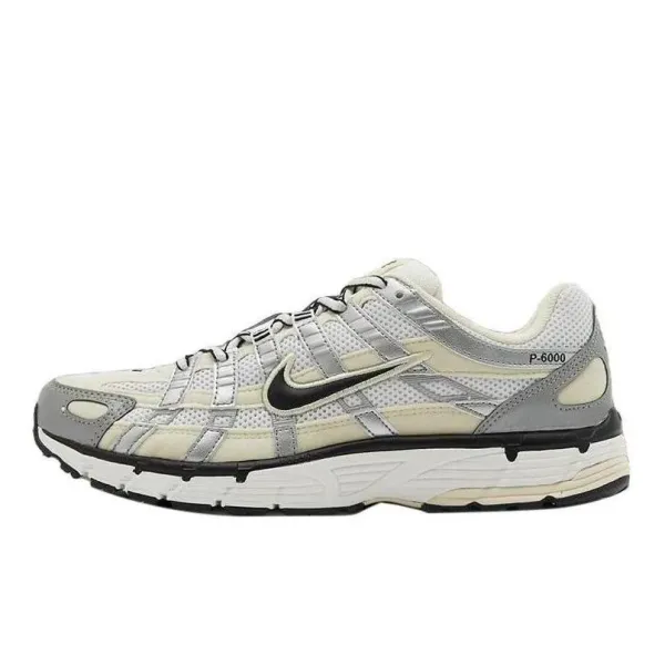 Nike P-6000 Beige and Silver Running Shoes - 1