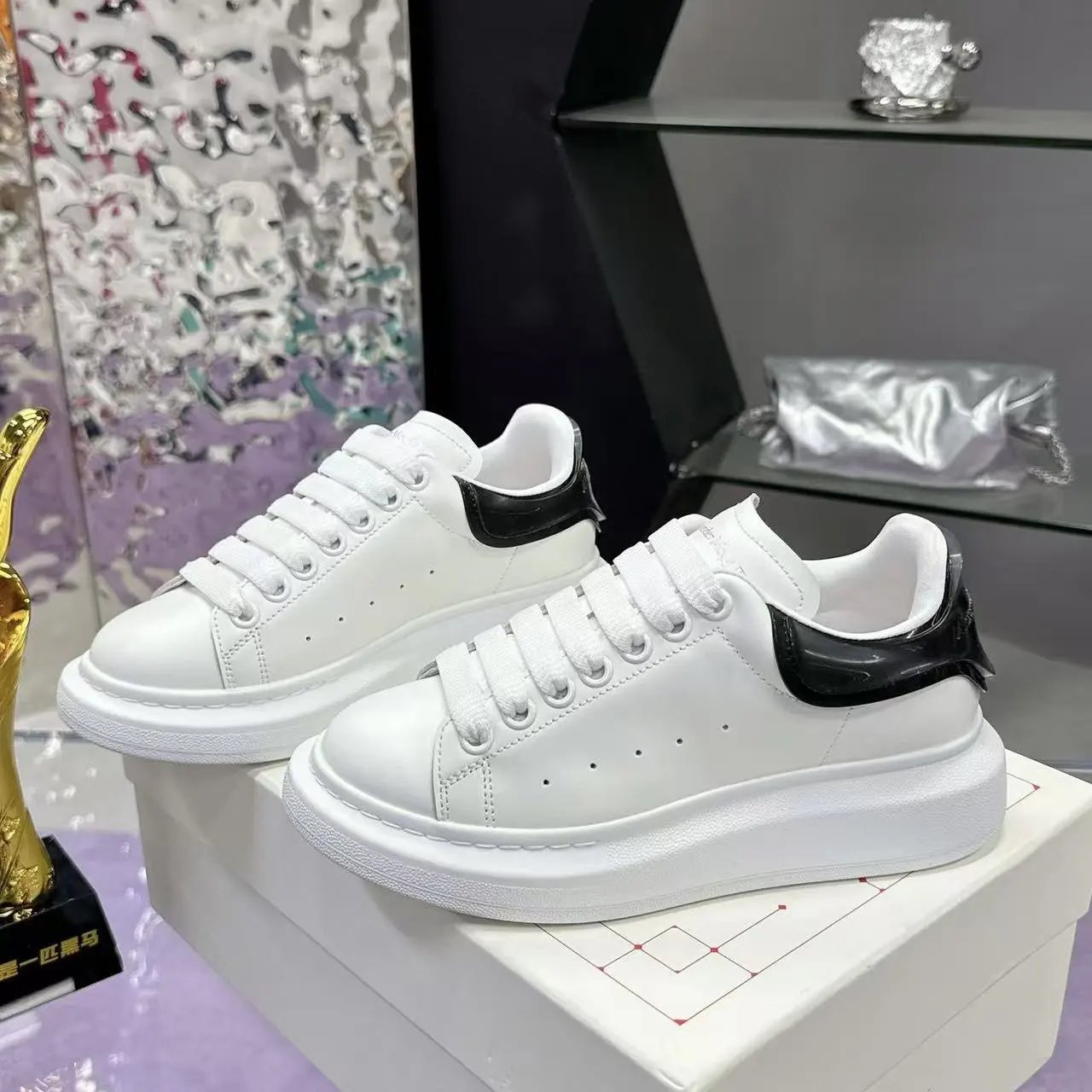 White Chunky Dad Shoe photo 6