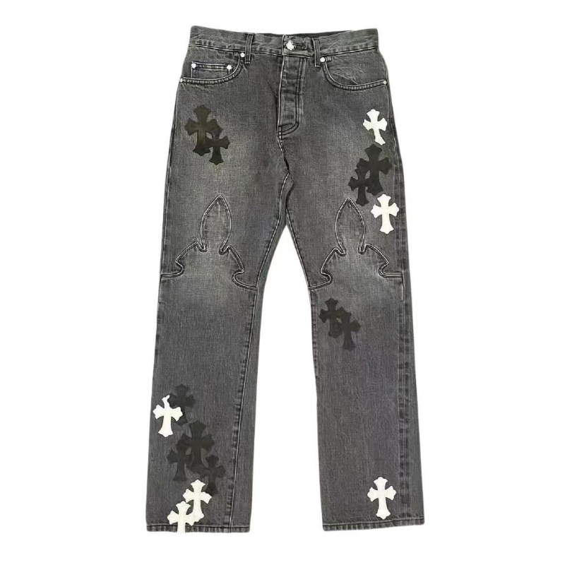 Cross Print Jeans photo 2