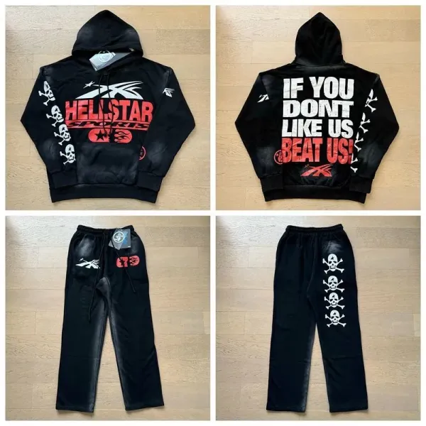 Reebok x No Guts No Glory Distressed Black Sweatpants - 43