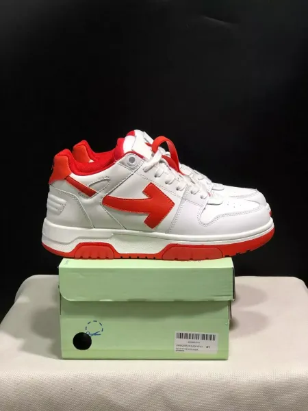 Off-White Arrow Low White Red Sneakers - 1