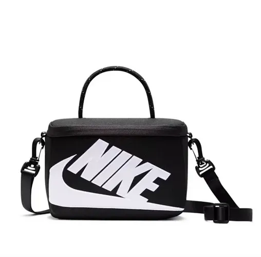Nike Swoosh Logo Box Bag Black/White Crossbody Bag - 1