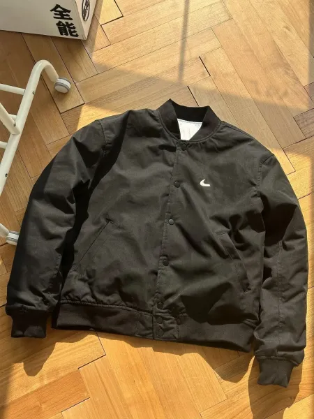 Stüssy x Nike x Beaverton Flight 80/89 Black Bomber Jacket - 6