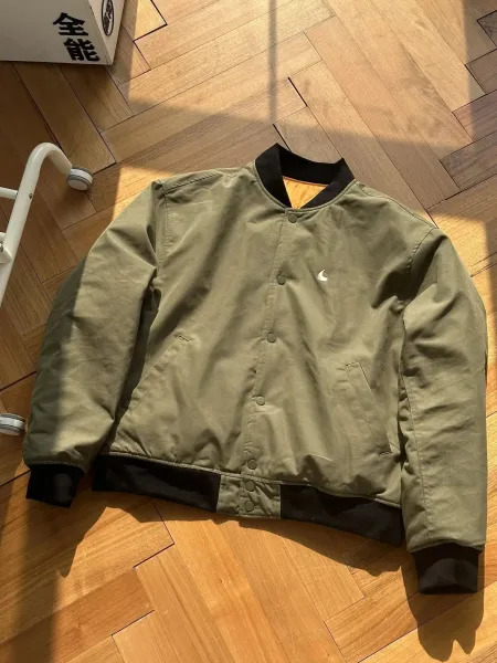 Stüssy x Nike x Beaverton Flight 80/89 Black Bomber Jacket - 10