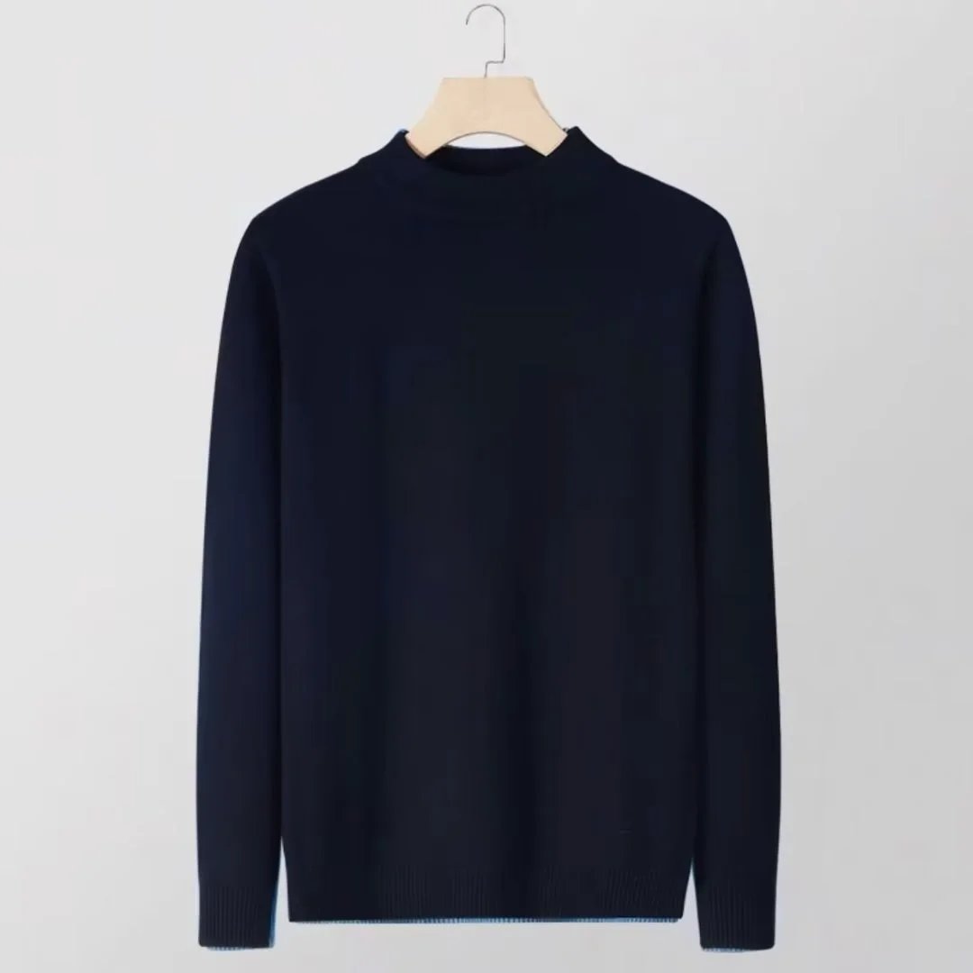 (9802 Half Turtleneck) Navy Blue