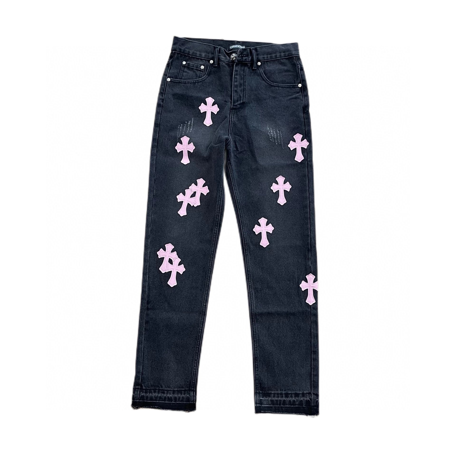 Chrome Hearts Black Cross Jeans