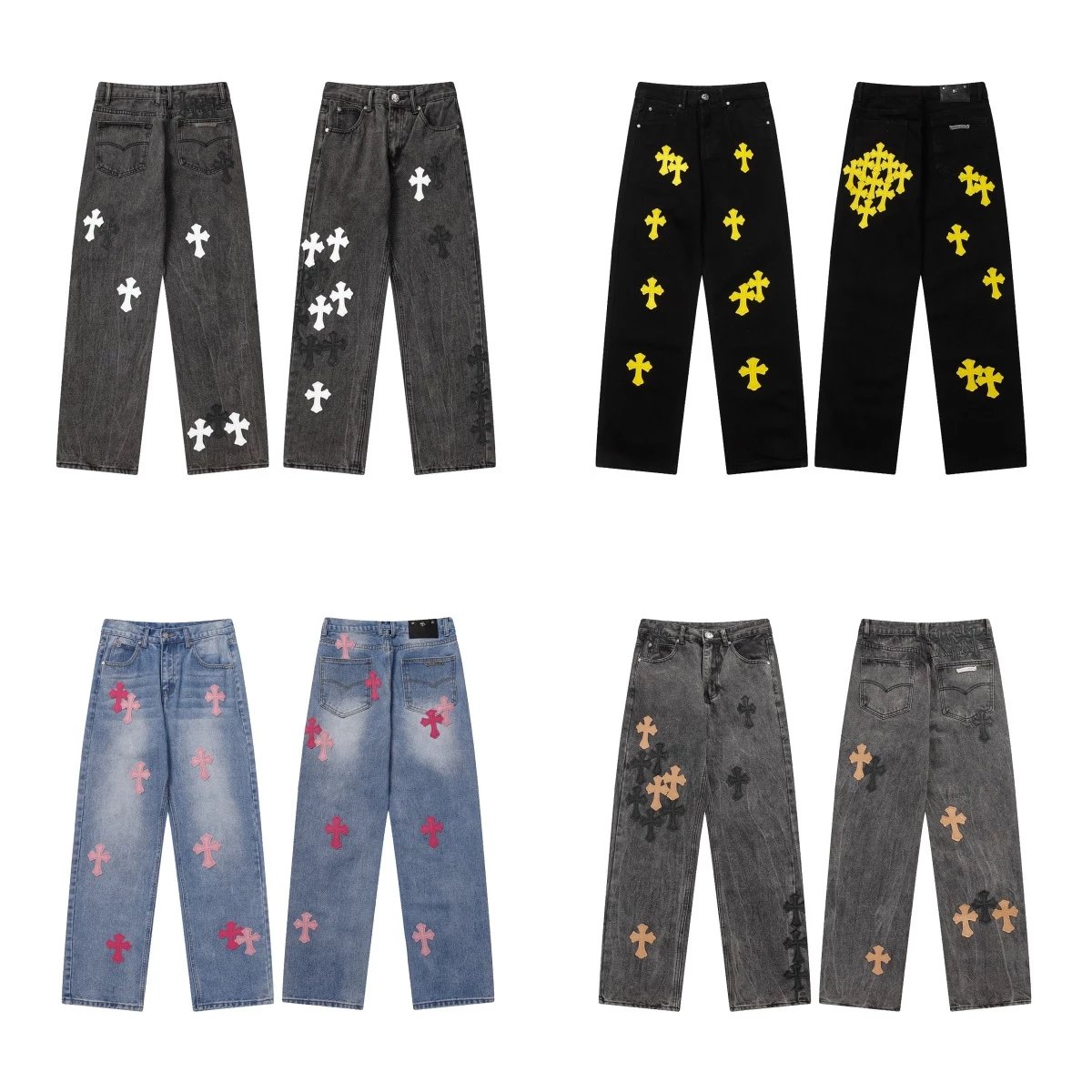 Cross Applique Denim