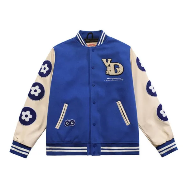 Vetements x Dior Varsity Jacket Blue and Beige Outerwear - 1