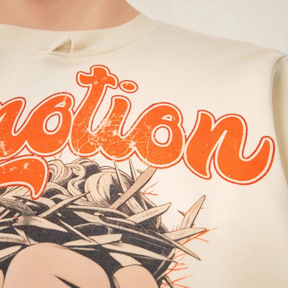 Emotion Hoodie Collection Black Red Blue Beige Gray Graphic Streetwear