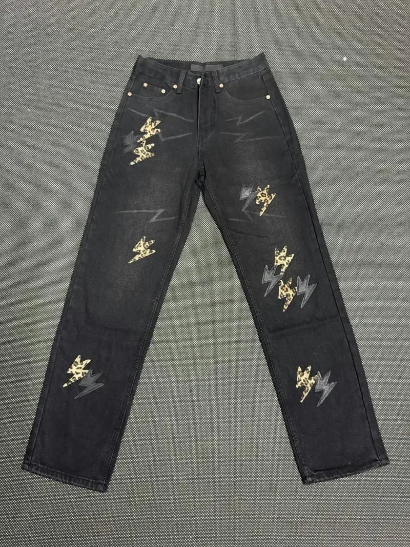 Embroidered denim jeans 603
