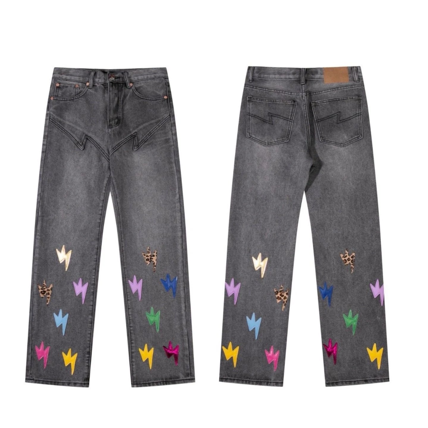 Embroidered jeans 613