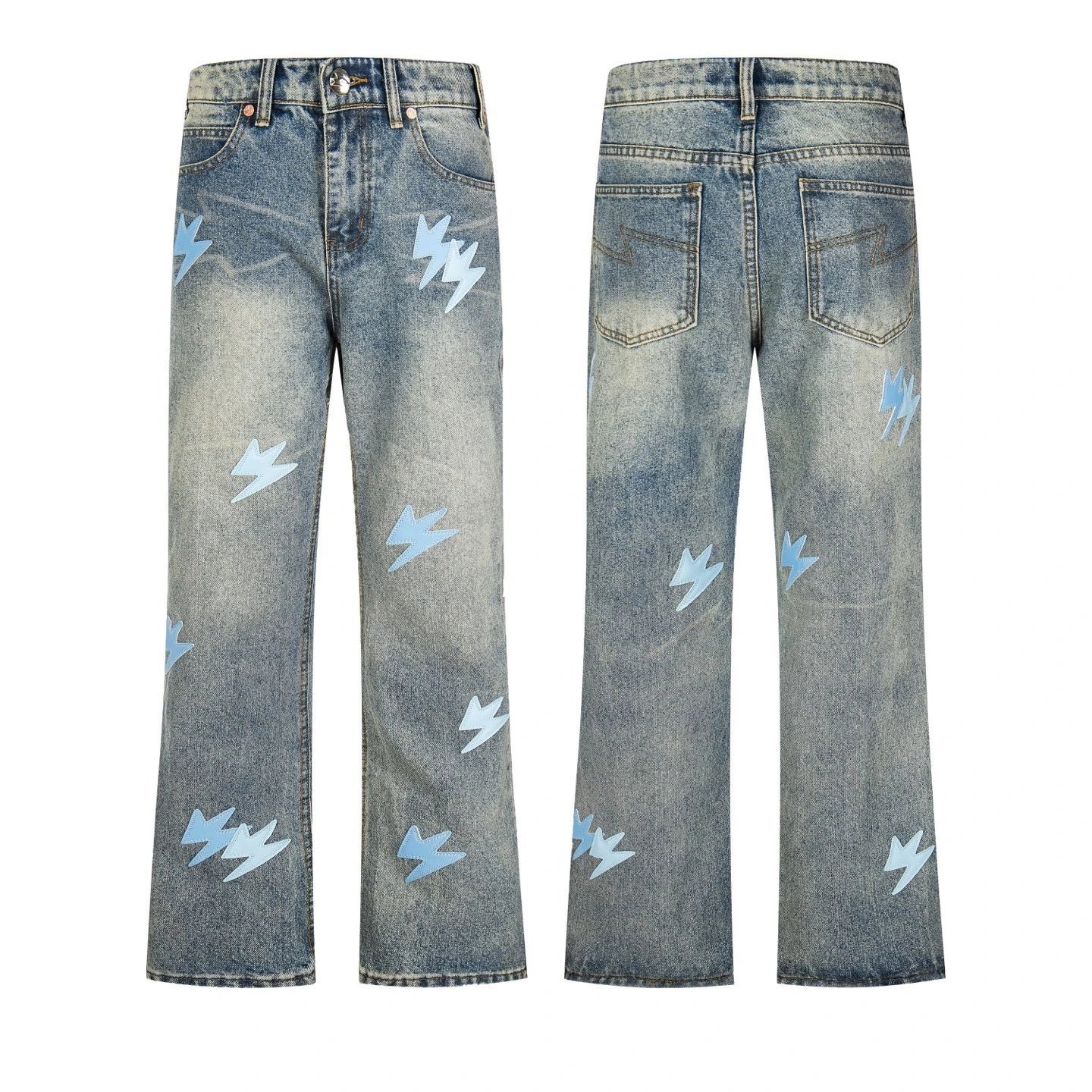 Embroidered jeans 609