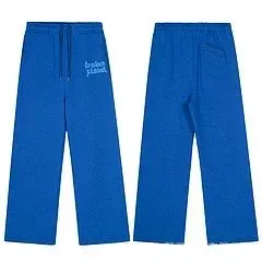 Design Embroidered Sweatpants Blue - 1