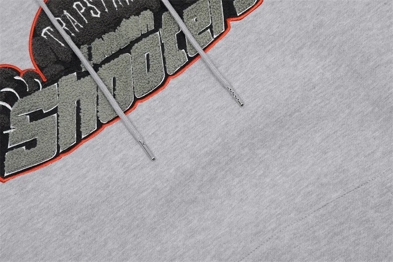 Trapstar Logo Hoodie and Sweatpants Set Gray - 16